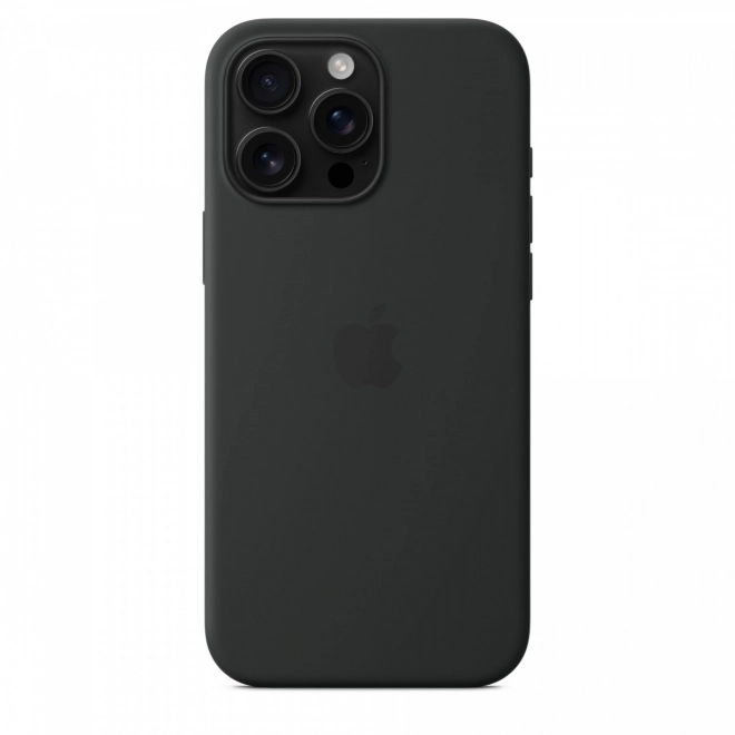 Fekete MagSafe szilikontok iPhone 16 Pro Maxhoz