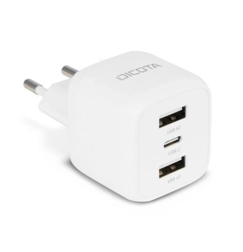 Gan fehér 32W töltő 2xUSB-A, 1xUSB-C