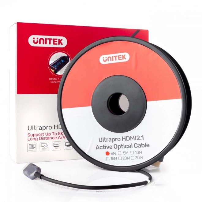 Unitek HDMI 2.1 AOC 10m optikai kábel