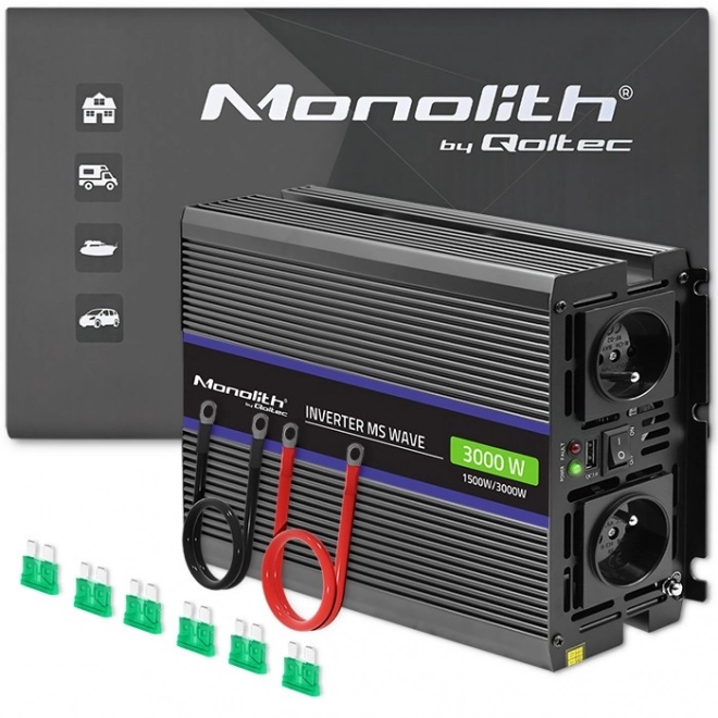 Monolith Feszültségátalakító 12V - 230V
