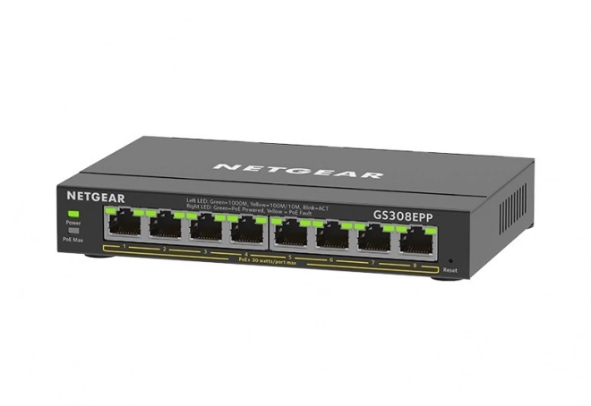 Netgear gigabites PoE+ 8 portos kapcsoló