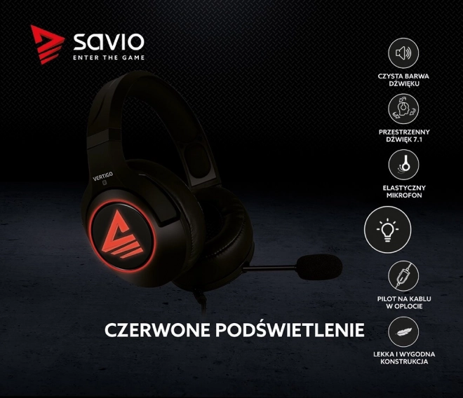 Gaming fejhallgató mikrofonnal Vertigo