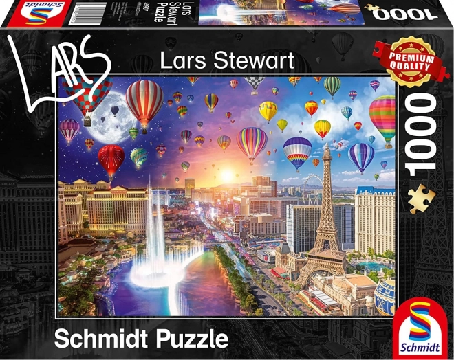 Schmidt puzzle éjjel és nappal: Las Vegas 1000 darabos