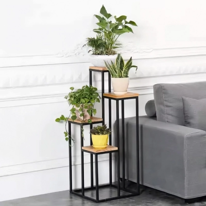 ModernHome sötét dió virágállvány