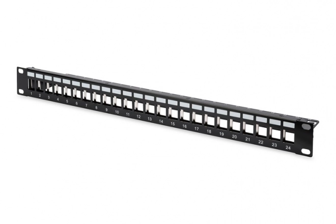 Moduláris patch panel 19" 24 porttal keystone modulhoz