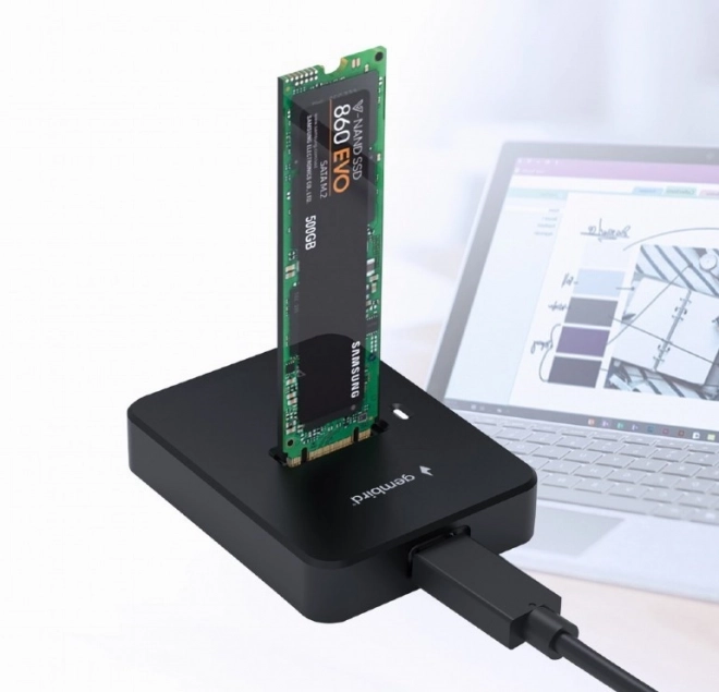 M.2 SATA és NVME SSD dokkoló állomás USB-C