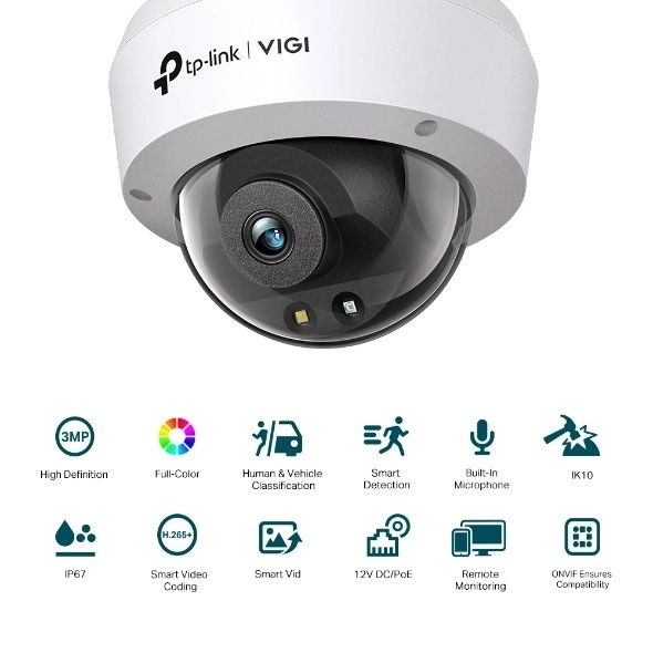 VIGI 4MP Dome Kamera teljes színnel