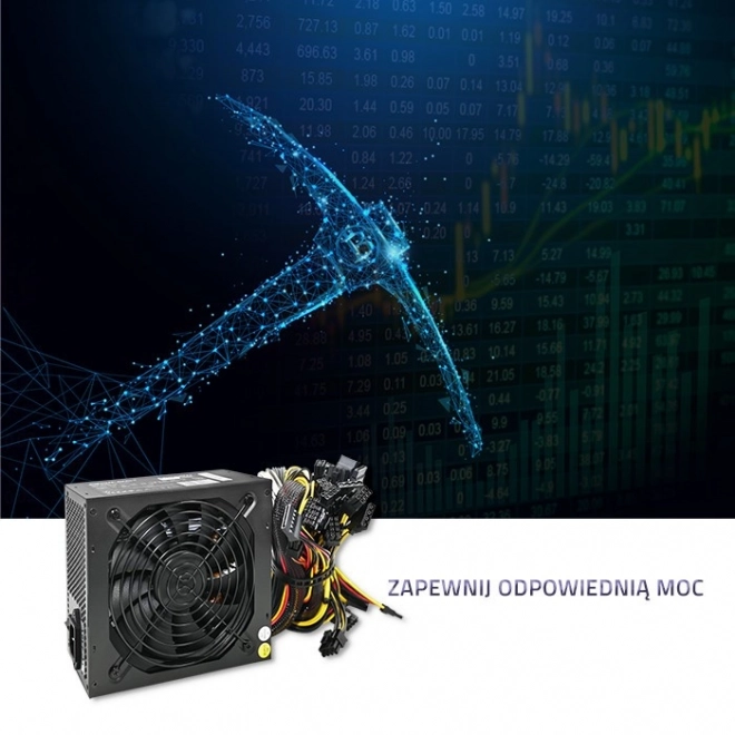 Atx 1600W tápegység 80 Plus Gold Bitcoin Minerhez