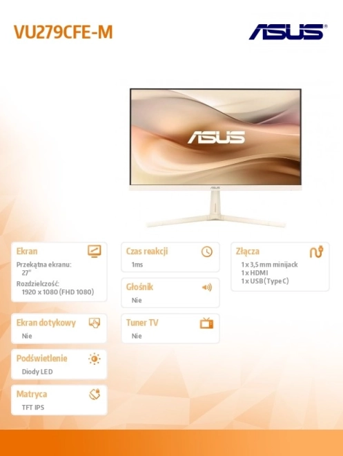 27 hüvelykes IPS monitor USB-C csatlakozással