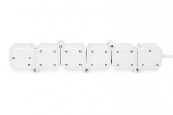 Rugalmas irodai áramelosztó 4 aljzattal és 2 USB porttal