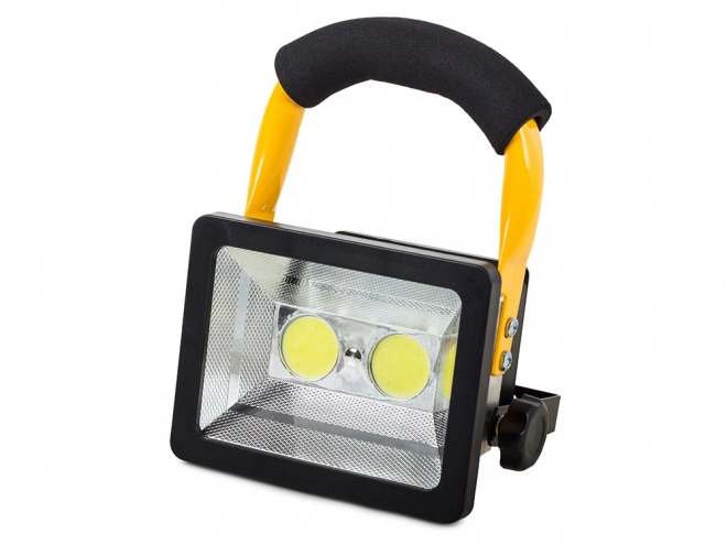 Hordozható LED COB reflektor 30W akkumulátorral