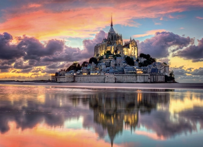 Clementoni Puzzle Varázslatos Mont-Saint-Michel, Franciaország, 1000 darab