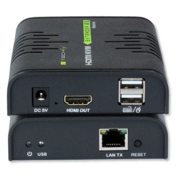 HDMI és USB extender Cat.5/5e/6 kábellel 120m távolságig
