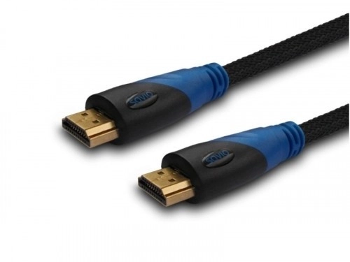 HDMI kábel 3m, nylon fonással, aranyozott csatlakozók, v1.4 high speed, Ethernet/3D