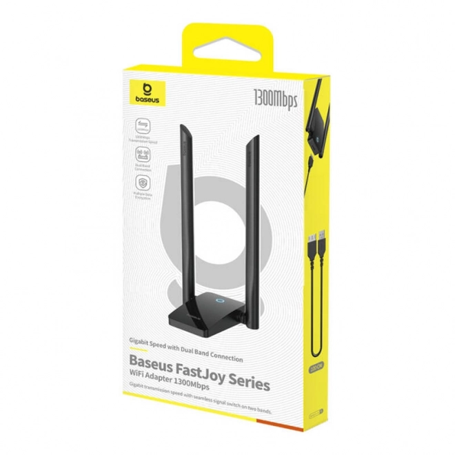 baseus fastjoy wifi adapter 1300 mbps fekete