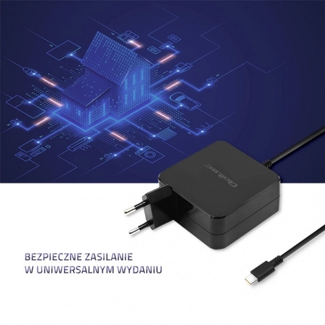 Minőségi Usb-C hálózati adapter 90W - Qoltec