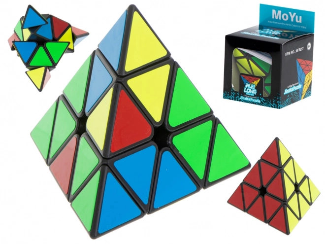 Logikai kirakós játék Black Pyraminx