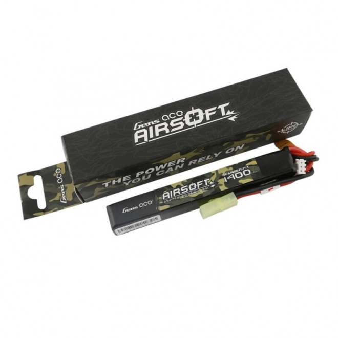 Gens Ace 25C 1400mAh 7,4V airsoft lipo akku min Tamiya csatlakozóval