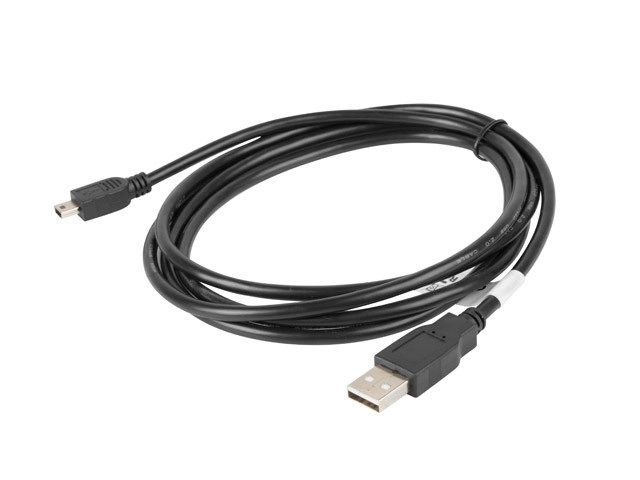 Fekete USB 2.0 mini kábel LANBERG 1.8M