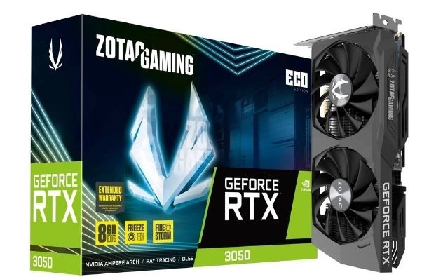 Zotac Gaming Geforce RTX 3050 ECO grafikus kártya