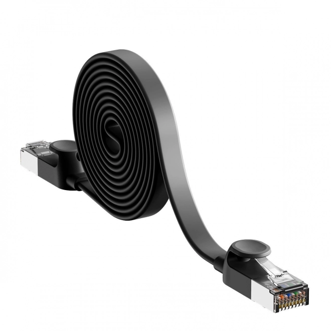Baseus lapos UTP Ethernet kábel 8m fekete