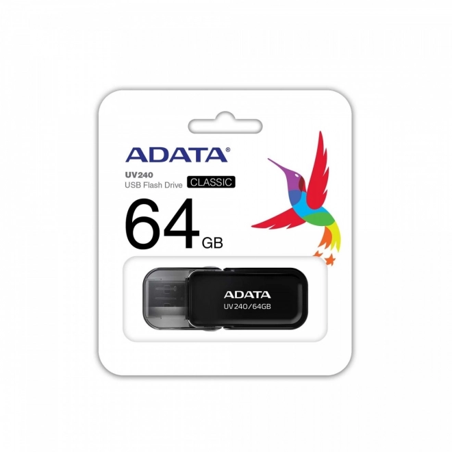 Pendrive ADATA UV240 64GB fekete USB 2.0