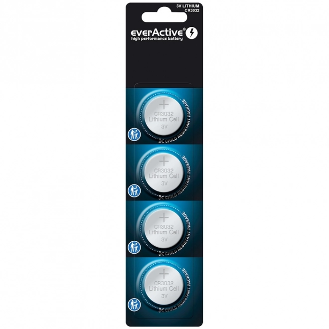 EverActive mini gombelem CR3032 - 4 db