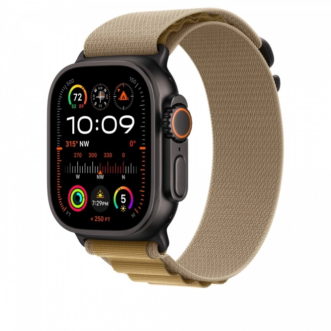 Bezsínű Alpine pánt 49 mm-es tokhoz - L méret - fekete titán elemekkel