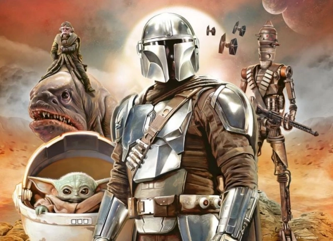Ravensburger puzzle Star Wars: Mandalorian 4x100 darab