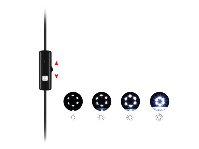 6 LED fokozatmentes fényerő-szabályzással