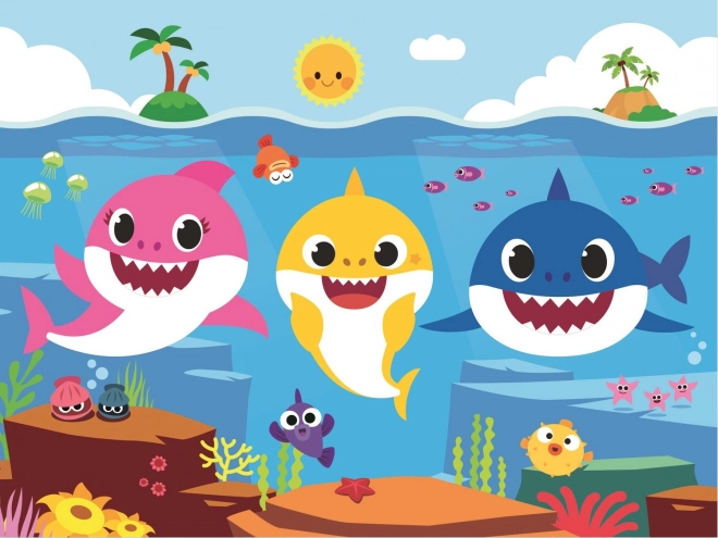 Trefl puzzle baby shark: cápák vízalatti világa 30 darabos