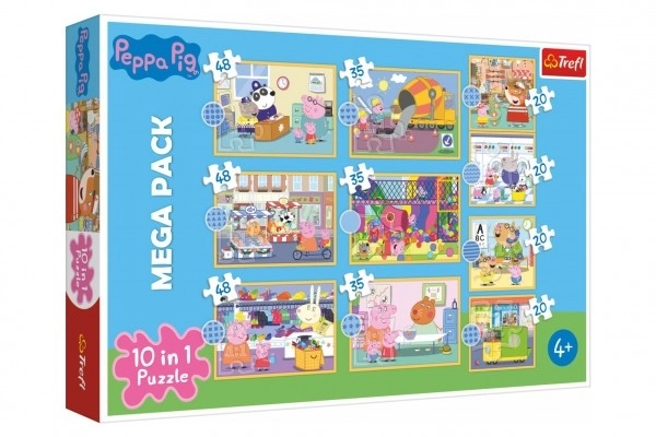 Peppa Pig puzzle gyűjtemény 10 az 1-ben