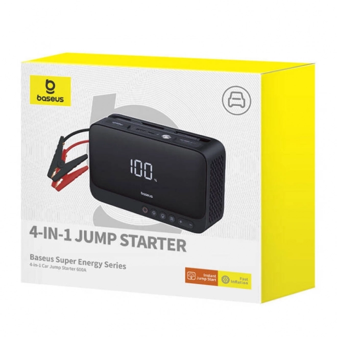 Autós powerbank és bikázó Baseus Super Energy 600A fekete