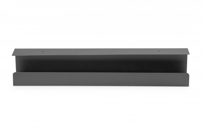 Acél kábel- és tápkábel szervező tartó, fekete 60 cm