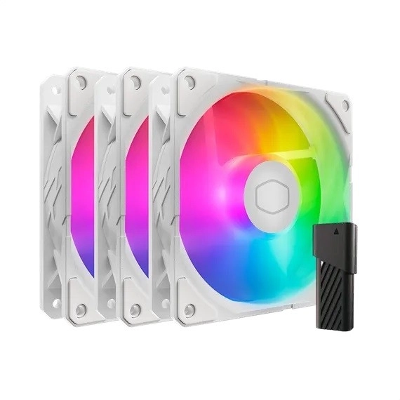 Ventilátor SickleFlow Edge 120 ARGB fehér 3db