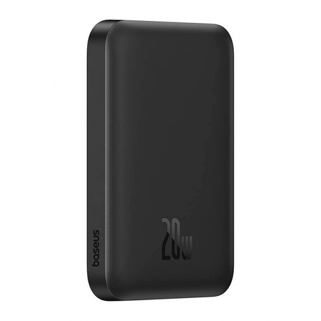 Baseus mágneses mini powerbank 20W - fekete