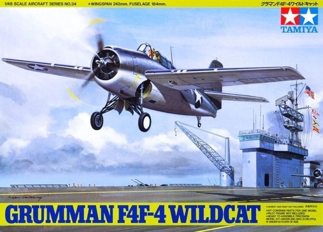 Grumman F4F-4 Wildcat műanyag modell