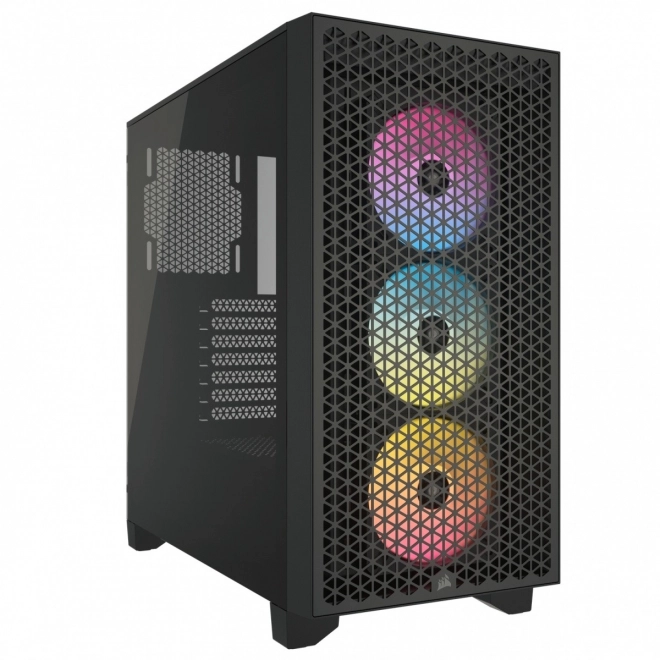 Corsair 3000D RGB airflow fekete edzett üveg középtorony ház