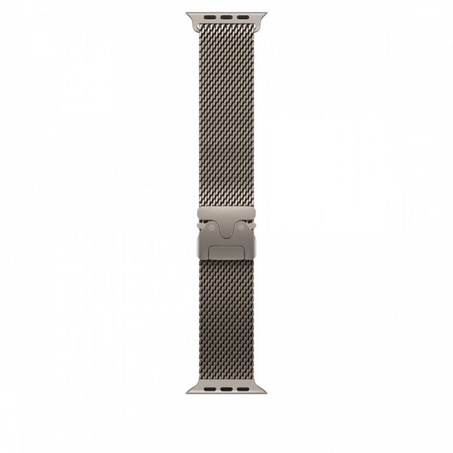 Természetes színű titán milánói szíj 49 mm-es tokhoz - S méret