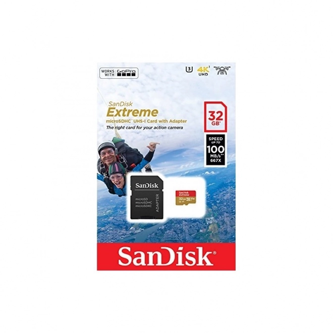 Extreme microSDHC 32GB memóriakártya GoPro kompatibilitással