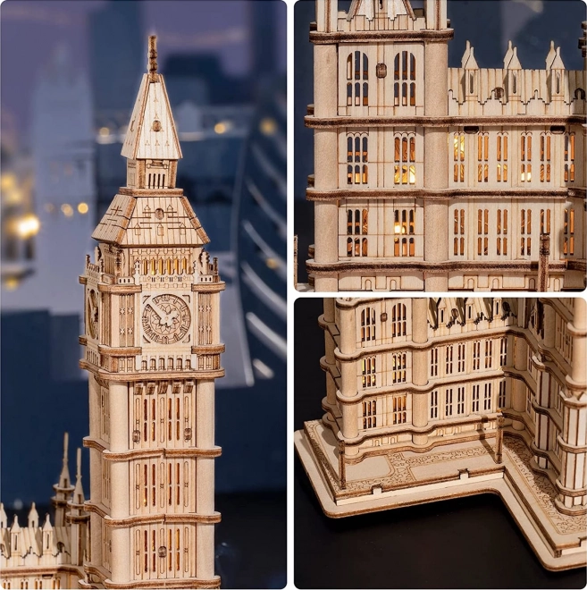 Világító fa 3D puzzle Big Ben torony