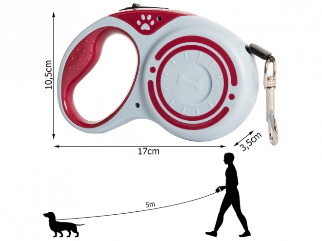 Automatikus kutyapóráz zárral 5m 15kg