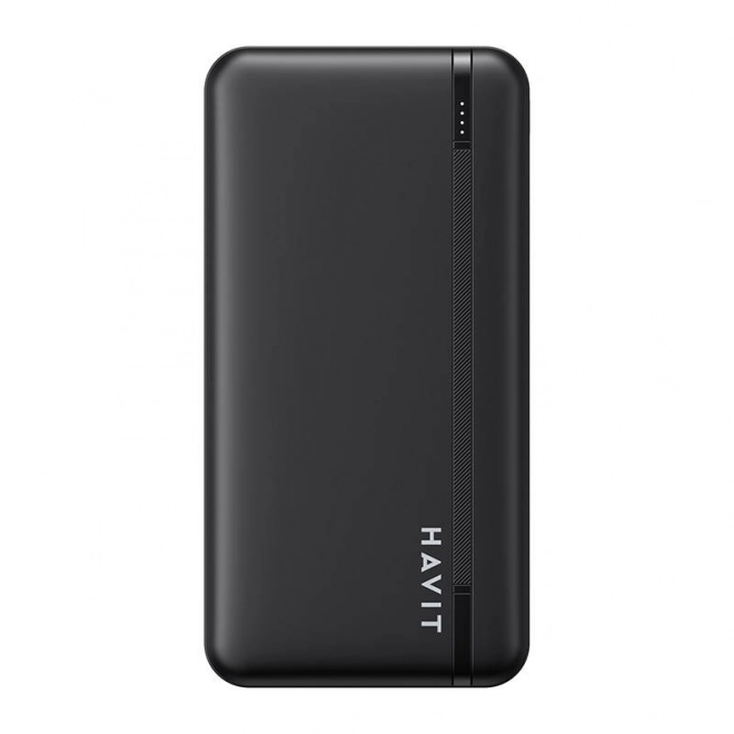 Havit kompakt fekete 10000 mAh-s power bank