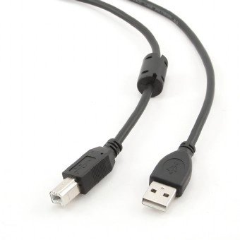 Fekete Ferrit USB 2.0 kábel 4,5m