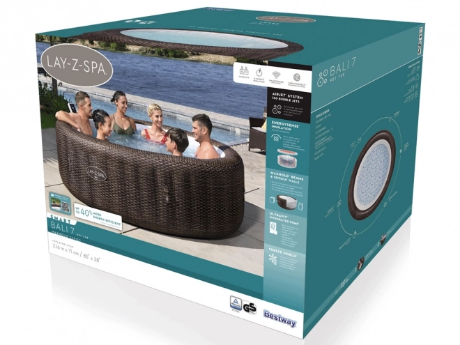 Felfújható pezsgőfürdő AirJet rendszerrel Bestway Lay-Z-Spa Bali