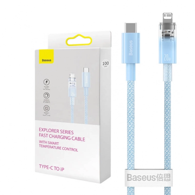 Baseus USB-C Lightning gyors töltőkábel 2m kék