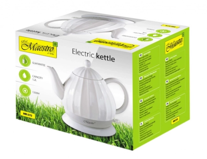 Kerámia elektromos vízforraló 1,2l 1200W Maestro