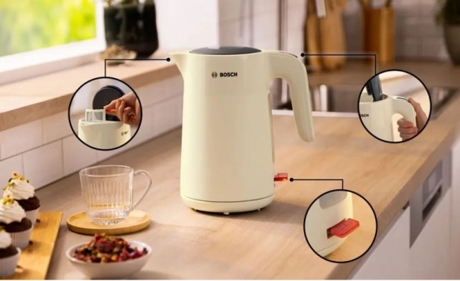 Bézs vízforraló Bosch MyMoment 1,7l
