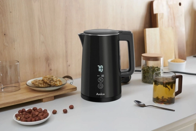 Digitális vízforraló 1.5L - fekete
