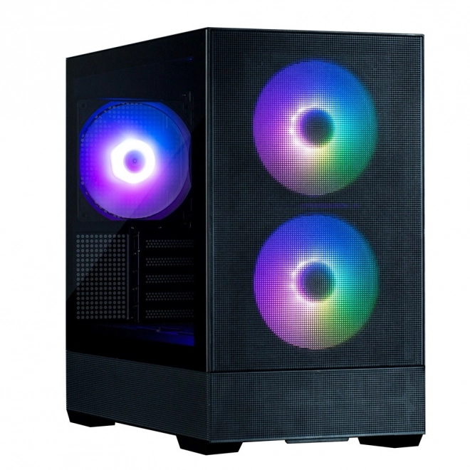 P30 Air mATX Mini Torony Ház ARGB ventilátorokkal fekete